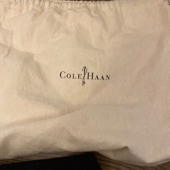 Cole Haan Gladstone Leather Black and White Shoulder Bag - Picture 8 of 8
